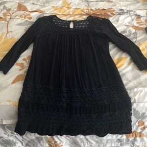 Size Medium, Navy Blue - midi dress.